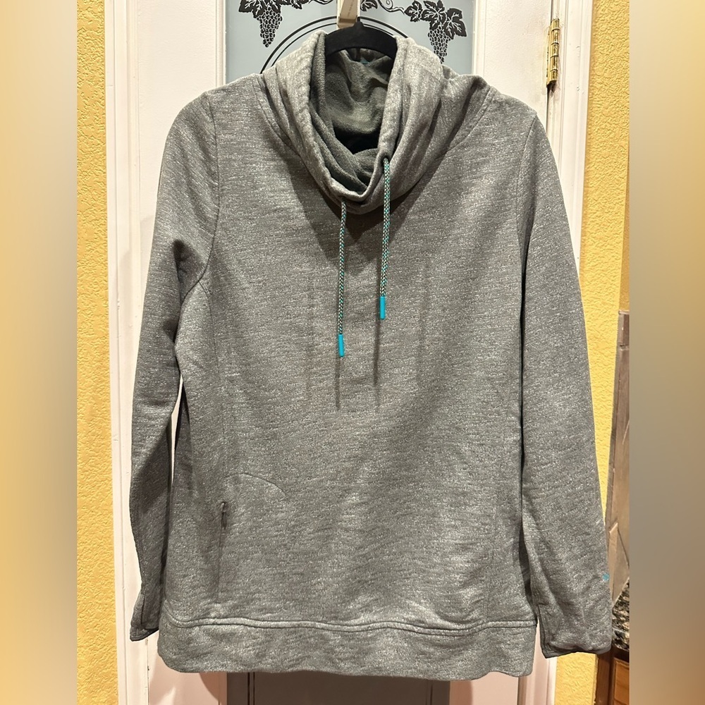 The North Face Gray Sweater with Cowl Neck size XL